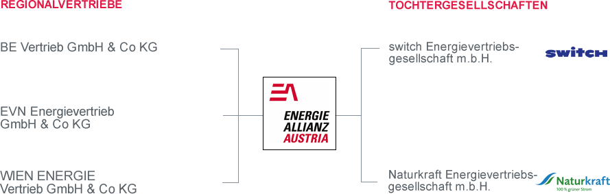 Beteiligungen der ENERGIEALLIANZ Austria
